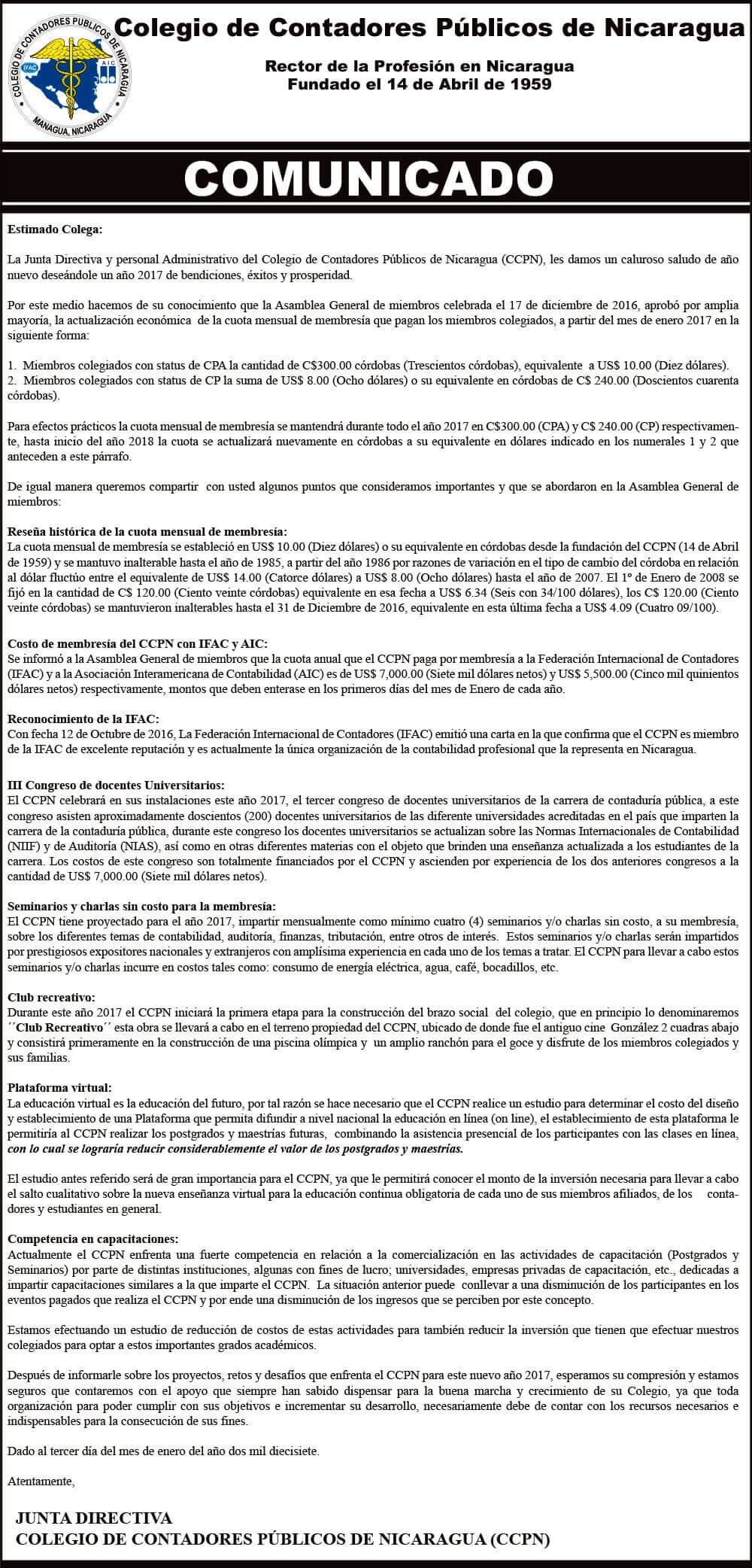 01- Comunicado CCPN-JD-001-2017